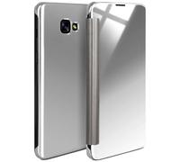 moex Samsung Galaxy A3 (2017) | Premium Transparent Mirror Case 360° Full Protection Case Flip Cover - Silver