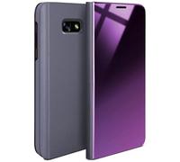 moex Samsung Galaxy A5 (2017) | Premium Transparent Mirror Case 360° Full Protection Case Flip Cover - Blue