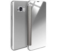 moex Samsung Galaxy S8 Plus | Premium Transparent Mirror Case 360° Full Protection Case Flip Cover - Silver