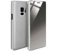 moex Samsung Galaxy S9 Plus | Premium Transparent Mirror Case 360° Full Protection Case Flip Cover - Silver