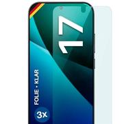 moex Screen Protector Film for Xiaomi 17 Ultra Clear HD 0.2 mm Compatible with Any Case, Bubble-Free, Mobile Phone Film, Extra Scratch-Resistant, FlexProtect Pack of 3