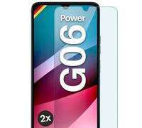 moex ShockProtect for Motorola Moto G06 Power Tempered Glass 9H Hardness Screen Protector Tempered Glass 9H Screen Protector Film Ultra Clear Compatible with Any Case, Pack of 2