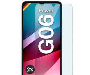 moex ShockProtect for Motorola Moto G06 Power Tempered Glass 9H Hardness Screen Protector Tempered Glass 9H Screen Protector Film Ultra Clear Compatible with Any Case, Pack of 2