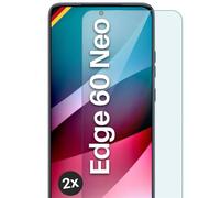 moex ShockProtect Tempered Glass Screen Protector for Motorola Edge 60 Neo 9H Hardness Screen Protector Tempered Glass 9H Screen Protector Film Ultra Clear Compatible with Any Case, Pack of 2