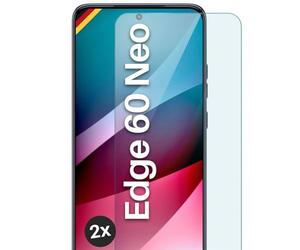 moex ShockProtect Tempered Glass Screen Protector for Motorola Edge 60 Neo 9H Hardness Screen Protector Tempered Glass 9H Screen Protector Film Ultra Clear Compatible with Any Case, Pack of 2