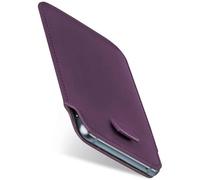 moex Slide Case for Samsung Galaxy S9 Plus Mobile Phone Case for Insertion Ultra Thin Slip Case Holster Cover PU Leather Sleeve Case Mobile Phone Case with 360 Degree Full Protection Purple