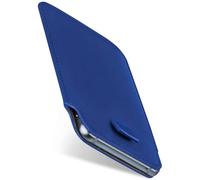 moex Slide Case for Samsung Galaxy S9 Plus Mobile Phone Case for Insertion Ultra Thin Slip Case Holster Cover PU Leather Sleeve Case Mobile Phone Case with 360 Degree Full Protection Blue