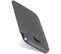 moex Slide Case for Samsung Galaxy S9 Plus Mobile Phone Case for Insertion Ultra Thin Slip Case Holster Cover PU Leather Sleeve Case Mobile Phone Case with 360 Degree Full Protection Grey