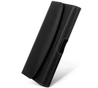 moex Snap Bag for Crosscall Stellar-M6 / M6E Mobile Phone Belt Bag Horizontal Mobile Phone Belt Bag with Clip Holder, Holster Horizontal Case PU Leather Case for Men and Women Magnetic Closure Black