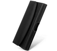 moex Snap Bag for Poco M8 Pro 5G Mobile Phone Belt Bag Landscape Mobile Phone Belt Bag with Clip Holder, Holster Horizontal Case PU Leather Case for Men and Women Magnetic Closure Black