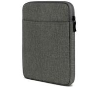 moex Tablet Case for Oukitel RT3, Bag with Zip and Compartment for Accessories, Nylon Fabric Sleeve, Soft Padded, Protective Case, Minimalist Dash Case, Dark Grey