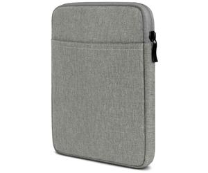 moex Tablet Case for Samsung Galaxy Tab A11, Bag with Zip and Compartment for Accessories, Nylon Fabric Sleeve, Soft Padded, Protective Case, Minimalist Dash Case, Grey