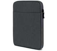 moex Tablet case for Samsung Galaxy Tab Active5, pocket with zip and compartment for accessories, nylon fabric sleeve, soft padded, protective case, minimalist dash case, anthracite