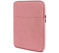 moex Tablet Case for Samsung Galaxy Tab S10 Lite, Bag with Zip and Compartment for Accessories, Nylon Fabric Sleeve, Soft Padded, Protective Case, Minimalist Dash Case, Pink