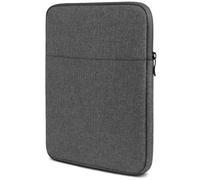 moex Tablet Case for Samsung Galaxy Tab S10 Lite, Bag with Zip and Compartment for Accessories, Nylon Fabric Sleeve, Soft Padded, Protective Case, Minimalist Dash Case, Dark Grey