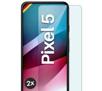 moex Tempered Glass Compatible with Google Pixel 5 - Screen Protector Made of Glass, Shatterproof Screen Protector Film, Crystal Clear Tempered Glass Film, Pack of 2