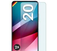 MoEx Tempered Glass, Compatible with Honor 20, Protective Screen, Made of Glass, Shatterproof, Crystal Clear, Bulletproof, 2 Pieces