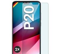 moex Tempered Glass, Compatible with Huawei P20, Protective Screen, Made of Glass, Shatterproof, Crystal Clear, Bulletproof, 2 Pieces