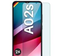 moex Tempered Glass, Compatible with Samsung Galaxy A02s, Protective Screen, Made of Glass, Shatterproof, Crystal Clear, Bulletproof, 2 Pieces