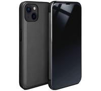 moex Thin 360° Mobile Phone Case Suitable for iPhone 15 | Transparent with Screen On - in High Gloss Piano Lacquer Look, Anthracite
