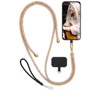 moex Unleash for Samsung Galaxy Z Fold 5 Mobile Phone Strap for Hanging without Case, Mobile Phone Chain with Carabiner, Removable Mobile Phone Neck Strap, Strap Chain with Pad for Mobile Phone Case
