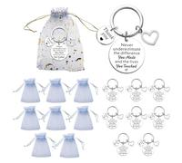 MOEXUKO 8 Pcs Thank You Gifts for Women Men Employee Appreciation Gifts for Women Inspirational Keychain Farewell Retirement Birthday Gift for Coworkers Teacher Nurse Boss Encouragement Gift Ideas