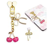 MOEXUKO Charm Accessories for Kindle Pop Socket Pink Phone Charm Cute Charms Set for Kindle Dust Plug Charm Type-C, S