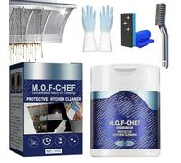 Mof Chef Cleaner Powder, mof chef powder cleaner, Professional Mof Chef Protective Kitchen Cleaner, Heavy Oil Stain Powder Cleaner, Fresh Smell, No Damage to The Surface, 100g/500g (500g)