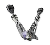 MOFAGE Talos Damping Magic Arm - Exoskeleton Design, 5 kg Load Capacity, Quick Release, Adjustable Friction, CNC Precision, for Monitor, LED Light, Action Camera (Titanium Grey