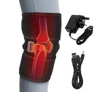 MOFAJANG Heated Knee Pad, Knee Brace Heating Pad, 3 Heating Modes Knee Warmer Wrap for Arm Knee Joint, Come with Power Plug & USB Cable-1PC