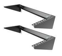 Mofangtech 2 Pack of 4U Folding 19 Inches Cold Rolled Steel Wall Mountable Simple Vertical Rack and Networking Euipment Rack Including Hardware for Assembly (2)