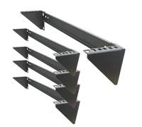 Mofangtech 2U Folding 19 Inches Cold Rolled Steel Wall Mountable Simple Vertical Rack and Networking Euipment Rack Including Hardware for Assembly (5)