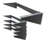 Mofangtech 4U Folding 19 Inches Cold Rolled Steel Wall Mountable Simple Vertical Rack and Networking Euipment Rack Including Hardware for Assembly (5)