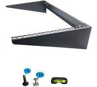 Mofangtech 6U Folding 19 Inches Cold Rolled Steel Wall Mountable Simple Vertical Rack and Networking Euipment Rack Including Hardware for Assembly (6U100)