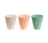 MoFarbe 6inch Self Watering Planter Small Plant Pots: Plastic Pots with Deep Reservoir Planters with Drainage Hole and Tray for All Houseplants,Succulent, African Violets,Snake Plants (colorful 3pc)