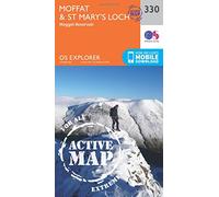 Explorer Active 330 Moffat & St Mary's Loch Map With Digital Version, Orange One Size