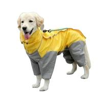 MOFFNNOL Poncho Large Dog Raincoat Clothes Puppy Medium Dog Waterproof Four Corner Hooded Jacket Poncho Pet Raincoat-a-12