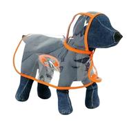 MOFFNNOL Poncho Transparent Pet Dog Raincoat Dog Rainwear Jacket Waterproof Rain Poncho For Small And Medium Pet Dogs-orange-xxxl-about 9-12 5kg