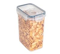 MOFIC Cereal Storage Container, Plastic Airtight Food Storage Container with Lids, Thicken Clear Food Storage Box Dispenser for Rice Cereal Flour Sugar Dry Food (2000ml)