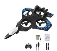 MOFIC Foam Remote Control Airplanes, RC Planes for Kids, 2.4GHz Remote Control Airplane Fighter Jet with Light, Stunt Roll, 360° Flip Fighter Jet Toys, Airplane Toy Birthday Gifts for Kids Boys (B)