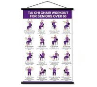 MOFIC Tai Chi Workout Chart Poster for Seniors & Beginners (B)