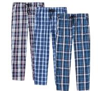 MoFiz Men's Pyjama Bottoms Trousers Cotton Plaid Sleep Lounge Pants | Skin friendly, Breathable, 100% Cotton, Checked, PJ Bottoms, Pyjama Trousers, Sleepwear, Loungewear, Home, Casual Wear.