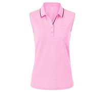 MoFiz Women's Active Sleeveless Polo Shirts Tops Tennis Yoga Tennis Workout Tank Top for Girls Pink Size 2XL