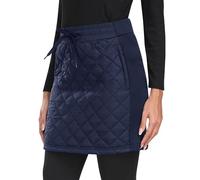 MoFiz Women's Winter Quilted Skirts Warm Insulated Puffer Skirt with Full Zipper Snow Skorts for Casual Golf Hiking Outdoor Navy N12 Size US M
