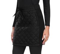 MoFiz Women's Winter Quilted Skirts Warm Insulated Puffer Skirt with Full Zipper Snow Skorts for Casual Golf Hiking Outdoor Black N12 Size US M