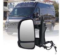 MOFOAP Left Driver Side Mirror for Ram Promaster 1500/2500/3500 2014-2024, Mirrors with Turn Signal Lights, Temperature Sensor, Without Power Glass, Replaces# CH1320417