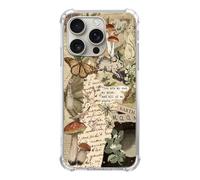 Mofreore Nature Aesthetic Cottagecore Phone Case Compatible with iPhone 16 Pro, Scrapbook Artwork Phone Cover for iPhone 16 Pro, TPU Bumper Phone Case
