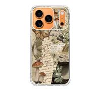 Mofreore Nature Aesthetic Cottagecore Phone Case Compatible with iPhone 17 Pro, Scrapbook Artwork Phone Cover for iPhone 17 Pro