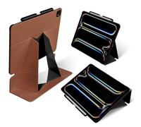 MOFT Case for iPad Air 11 inch (M2/M3/5th/4th Gen.), Ultra Slim Smart iPad Case with Detachable Pencil Holder, 4 Adjustable Angles, Auto Wake/Sleep, MOVAS Vegan Leather (Sienna Brown)