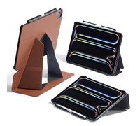 MOFT Case for iPad Pro 12.9 inch (3~6 Gen.), Ultra Slim Smart iPad Case with Detachable Pencil Holder, 4 Adjustable Angles, Auto Wake/Sleep, MOVAS Vegan Leather (Sienna Brown)